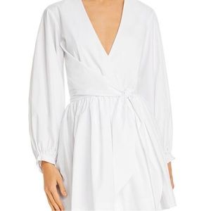 Gary Begini cotton thick whit wrap dress size 2